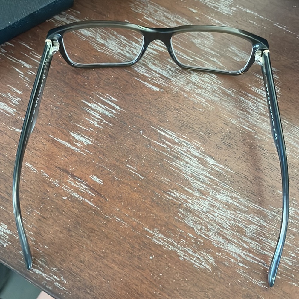 Prada VPR 16M OAQ-101 Wood eyeglasses with black logo case. - Picture 9 of 16